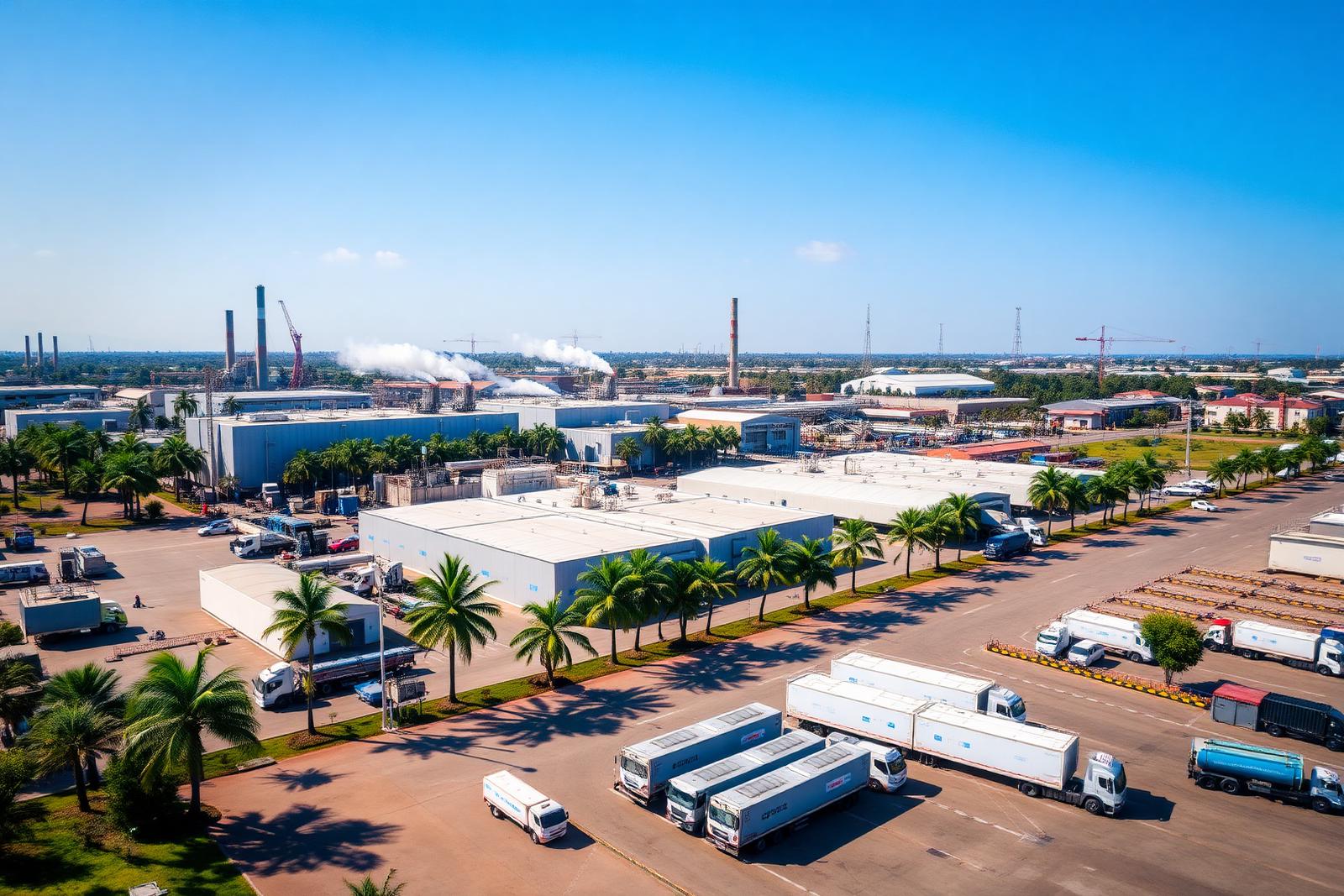 Site industriel en Côte d'Ivoire